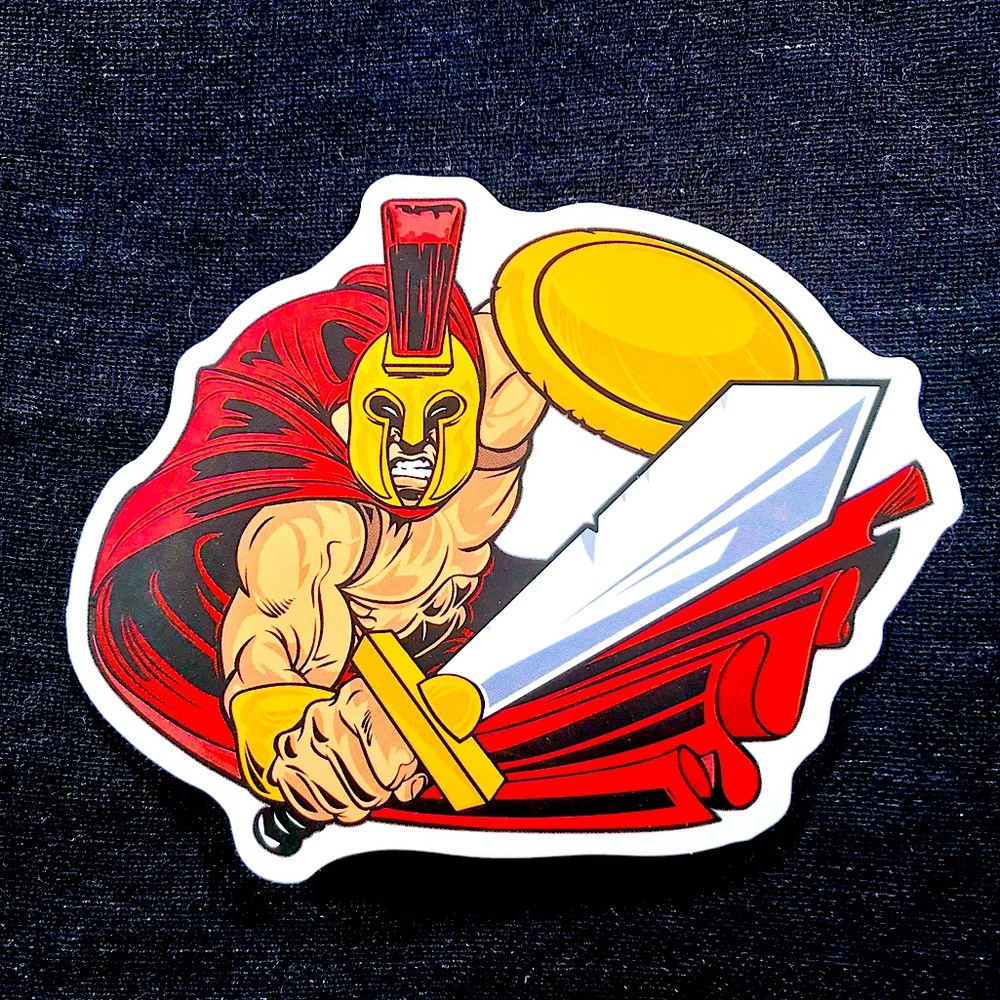 Battle Ready Warrior Single Decor Accent Waterproof Sticker